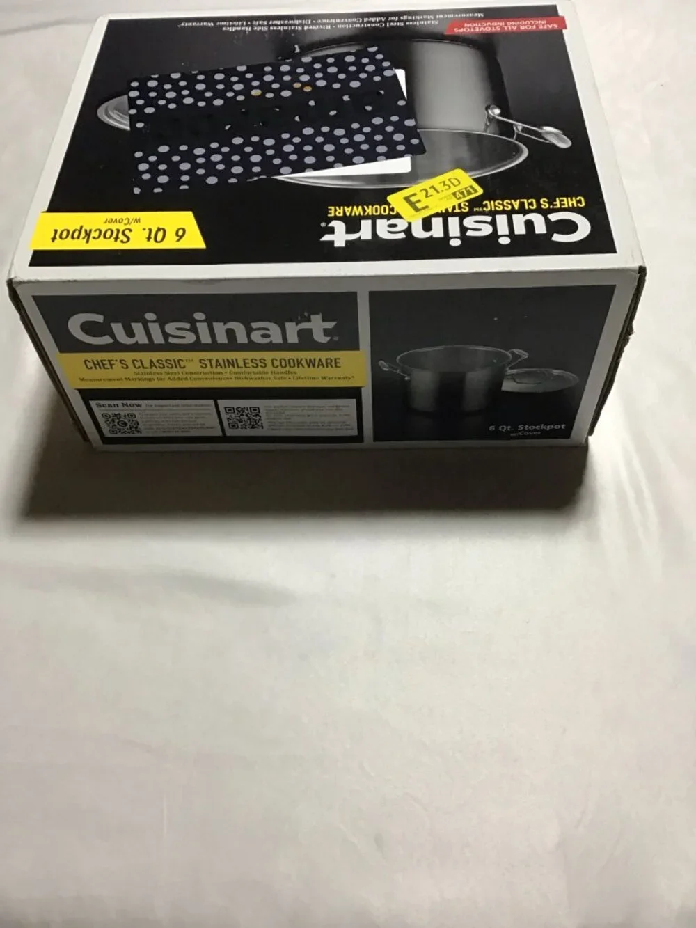 Cuisinart 6-Quart. Stockpot w/Cover, Stainless Steel